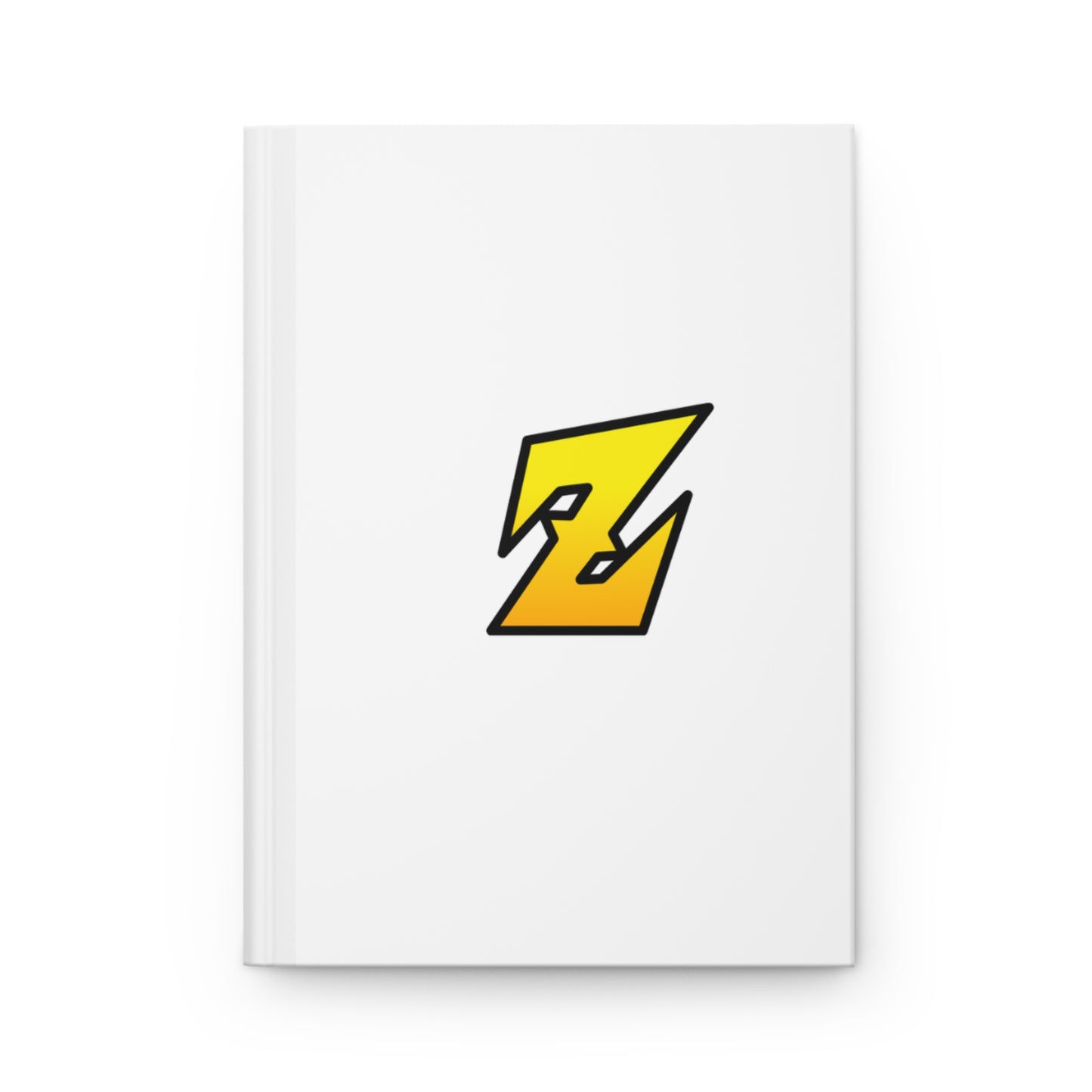 Stylish Hardcover Journal for Creative Minds, Notebook for Students, Gift for Writers, Daily Planner, Yellow Lightning Design